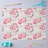 Roze Floral Series Design 10 Tissuepapier (Craft)
