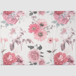 Roze Floral Series Design 12 Tissuepapier