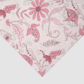 Roze Floral Series Design 3 Tissuepapier (Detail)