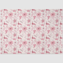 Roze Floral Series Design 3 Tissuepapier