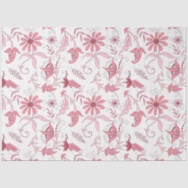 Roze Floral Series Design 4 Tissuepapier