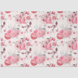 Roze Floral Series Design 9 Tissuepapier