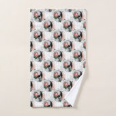 Roze Floral Skull Series Design 2 Bad Handdoek (Handdoek)