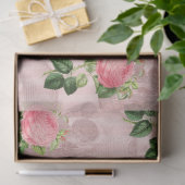 Roze Floral Skull Series Design 9 Tissuepapier (Geschenk)