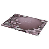 Roze Floral snijraad Snijplank (Hoek)