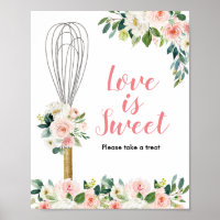 Roze Floral Soon om weg te knijpen Liefde is zoet