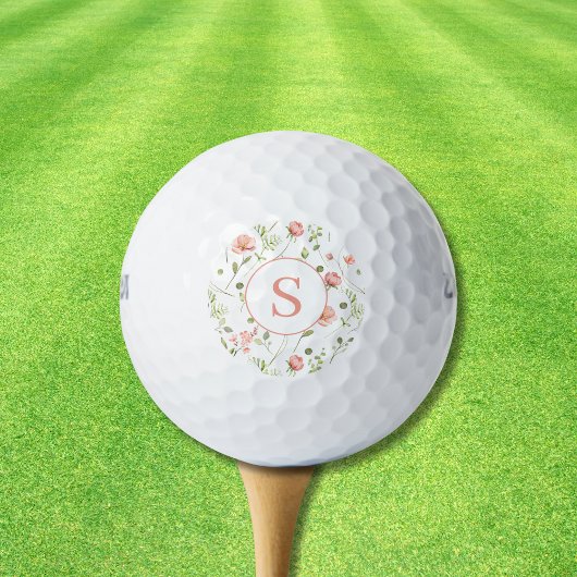 Roze Floral, speciaal aangepast Golfballen