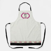 Roze Floral, speciaal aangepast Schort (Voorkant)