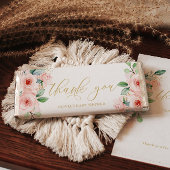 Roze Floral Speciaal Snoep Bar Wrapper Flyer