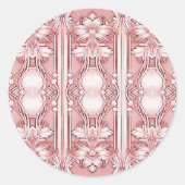 Roze Floral Sticker (Voorkant)