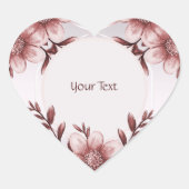Roze Floral Sticker (Voorkant)