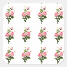Roze Floral Stickers