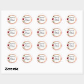 Roze Floral Stickers (Vel)