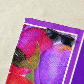 Roze Floral Strandlaken (In situ)