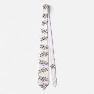 Roze Floral Stropdas