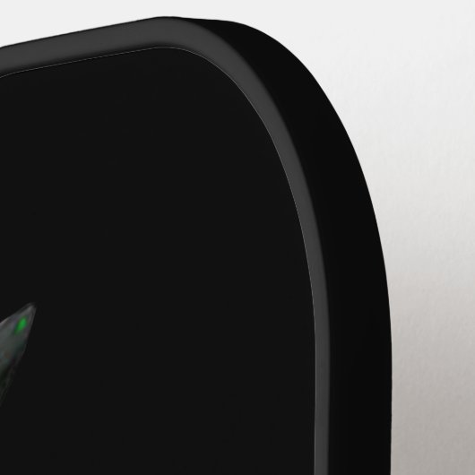 Roze Floral Sugar Skull Day of the Dead Cat Pickleball Paddle (Links Detail)