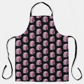 Roze Floral Sugar Skull Pink Flowers Schort (Voorkant)