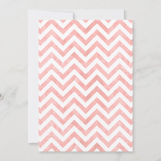 Roze Floral Sweet Little Girl Baby shower Kaart (Achterkant)