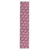 Roze Floral Table Runner Medium Tafelloper (Voorkant)
