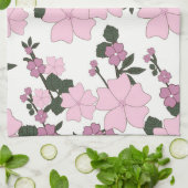  roze Floral Theedoek (Gevouwen)