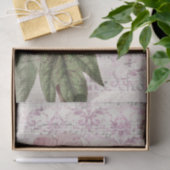  Roze Floral Tissuepapier (Geschenk)