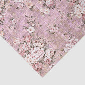 Roze Floral Tissuepapier (Detail)