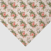  roze Floral Tissuepapier (Detail)
