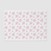  Roze Floral Tissuepapier (Voorkant)
