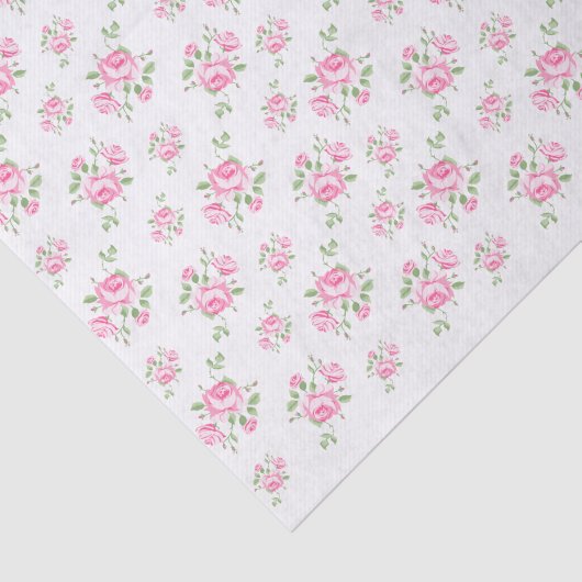  Roze Floral Tissuepapier (Detail)