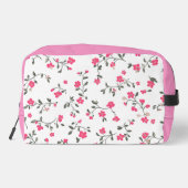 Roze Floral toilettas Toilettasje (Achterkant)