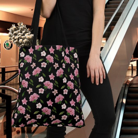 Roze Floral Tote Bag