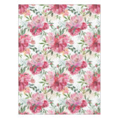 Roze Floral Tropisch Ontwerp Tablecloth Tafelkleed (Voorkant)