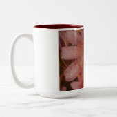 Roze Floral Tweekleurige Koffiemok (Links)