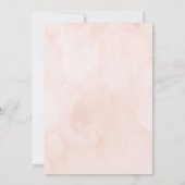 Roze Floral Umbrella Bridal Shower Uitnodiging (Achterkant)