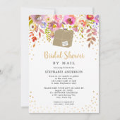 Roze Floral + verzenddoos Vrijgezellenfeest per po Kaart (Voorkant)