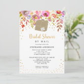 Roze Floral + verzenddoos Vrijgezellenfeest per po Kaart (Staand voorkant)