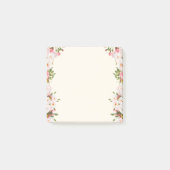 Roze Floral Vine Post-it® Notes (Voorkant)
