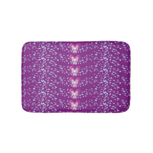  Roze Floral Violet behang patroon Badmat