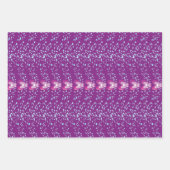  Roze Floral Violet behang patroon Inpakpapier Vel (Voorkant 3)