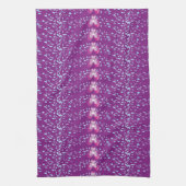  Roze Floral Violet behang patroon Theedoek (Verticaal)