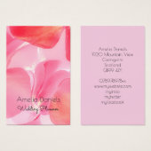  Roze Floral Visitekaartje (Voorkant /achterkant)