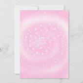  Roze Floral Vrijgezellenfeest Kaart (Achterkant)