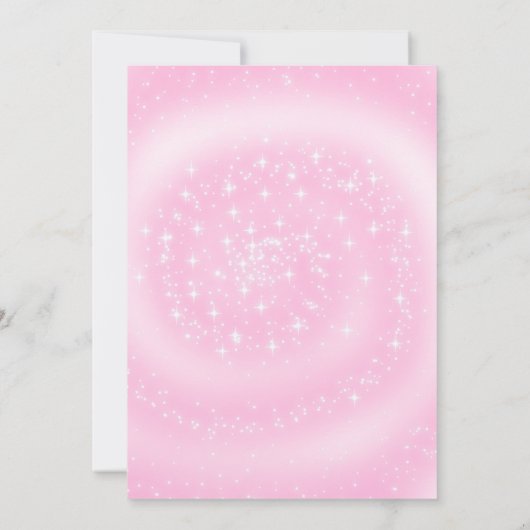  Roze Floral Vrijgezellenfeest Kaart (Achterkant)