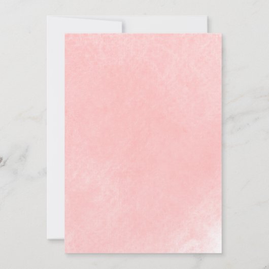 Roze Floral Vrijgezellenfeest Tea Party Invitation Kaart (Achterkant)