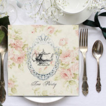 Roze Floral Vrijgezellenfeest Tea Party Invitation