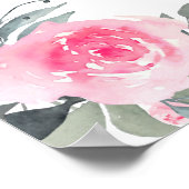 Roze Floral Vrijgezellenfeest Welkomstteken Poster (Hoek)