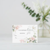 Roze Floral vult hoeveel Kisses in de pot Plaatskaartje (Staand voorkant)