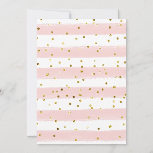 Roze Floral Waffle Bridal Brunch Uitnodiging (Achterkant)