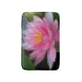 Roze Floral Water Lily Lotus Flower Badmat (Voorkant Verticaal)