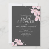 Roze Floral Waterverf  Cherry Blossom Kaart (Voorkant)